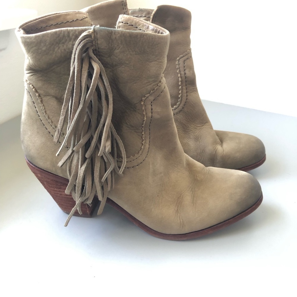 Sam Edelman Suede Tassel Boots 8